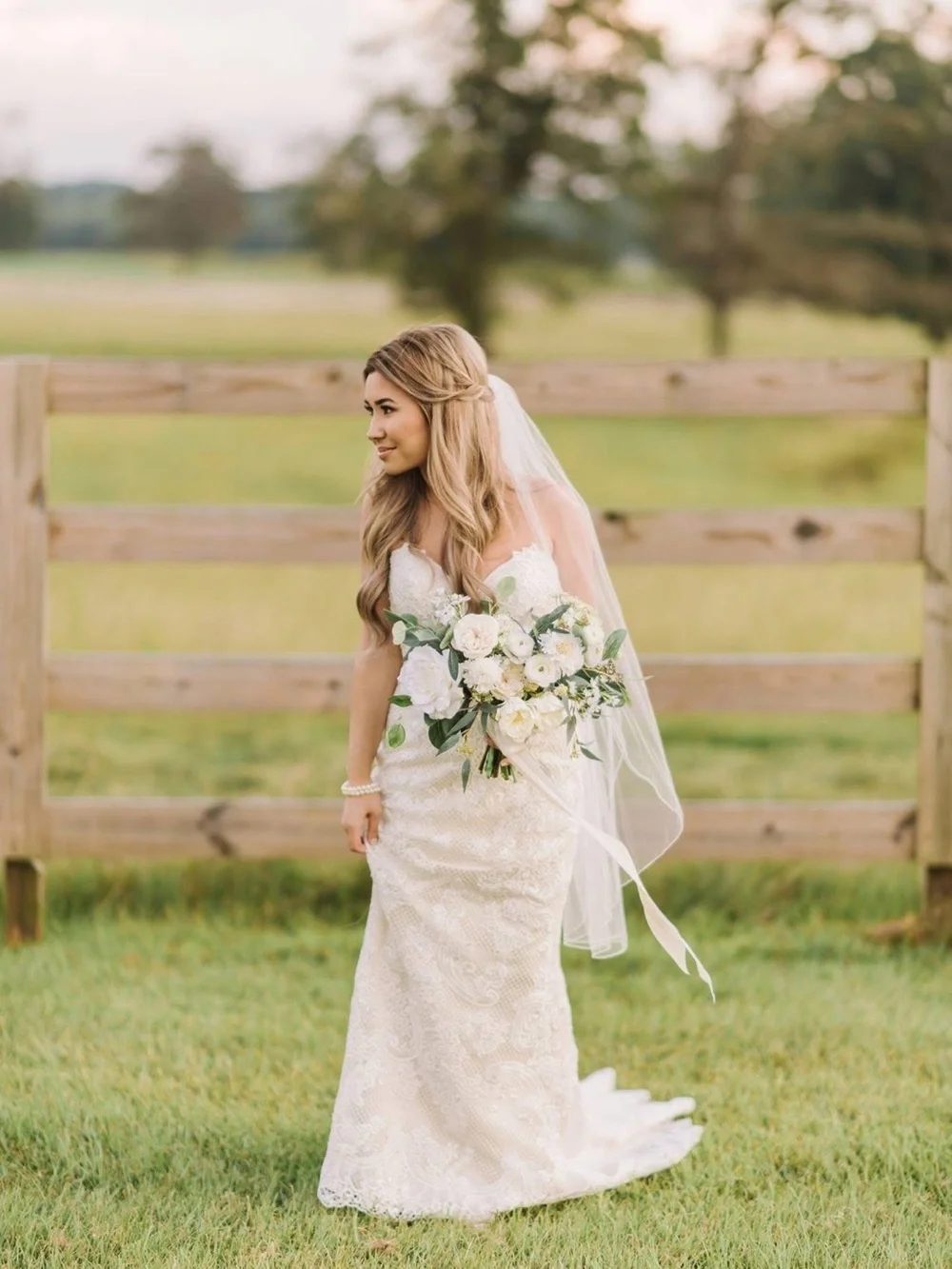 White and Cream Faux Bridal Bouquet, Faux Florals, Silk Bridal Bouquet